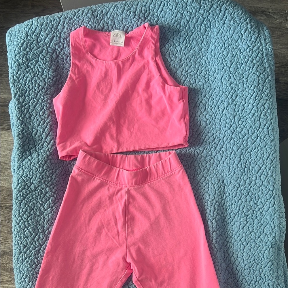 Zara Bright Pink Activewear Set